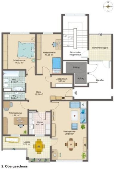 Wohnung zum Kauf 430.000 € 4 Zimmer 114 m² Neuperlach München 81737