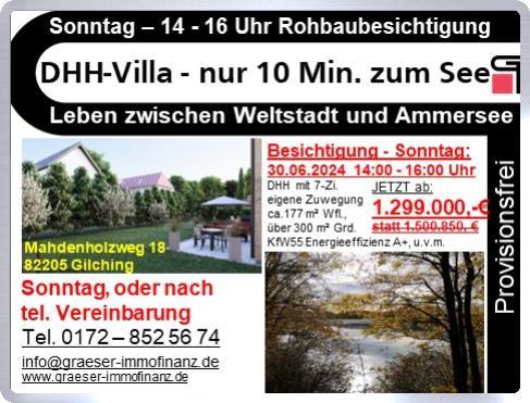 Doppelhaushälfte zum Kauf Provisionsfrei 1.299.000 € 7 Zimmer 177 m²<br/>Wohnfläche 318 m²<br/>Grundstück Neugilching Gilching 82205