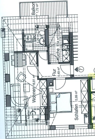 Wohnung zur Miete 261 € 2 Zimmer 45,5 m² 3. Geschoss frei ab 01.05.2025 Otto-Planer-Straße 2 Ebersdorf 141 Chemnitz 09131