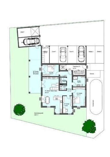 Wohnung zum Kauf Provisionsfrei 658.115 € 4 Zimmer 153 m² Erdgeschoss Hochrainstraße 12 Würding Bad Füssing 94072