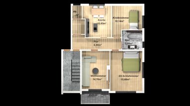 Wohnung zum Kauf 219.000 € 3 Zimmer 65,8 m² 1. Geschoss Otterswang Bad Schussenried 88427