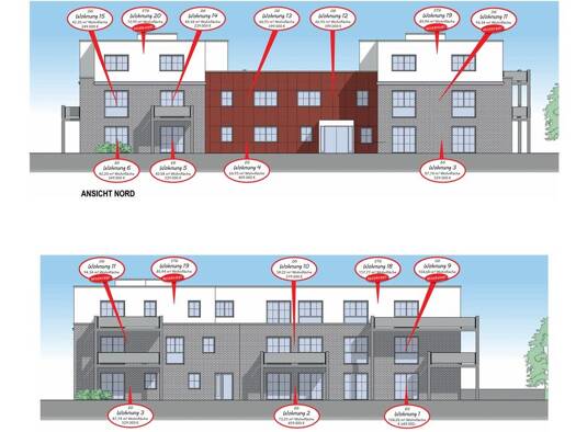 Wohnung zum Kauf - Erstbezug provisionsfrei als Kapitalanlage geeignet 229.000 € 40,6 m² Mühlenstraße 8 Burg auf Fehmarn Fehmarn 23769