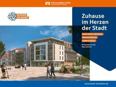 Wohnung zum Kauf Provisionsfrei 253.000 € 2 Zimmer 66,7 m² Bramsche - Kernstadt Bramsche 49565