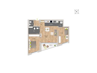 Wohnung zum Kauf Provisionsfrei 450.000 € 3 Zimmer 77 m² 2. Geschoss Offnadinger Straße 4 Kirchhofen Ehrenkirchen 79238