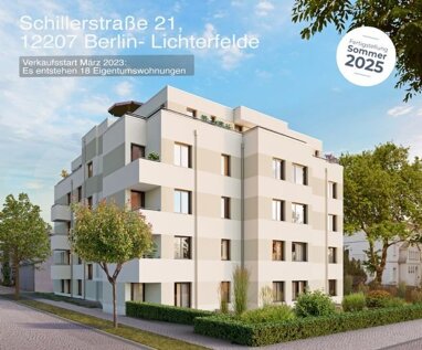 Wohnung zum Kauf Provisionsfrei 347.000 € 2 Zimmer 47,6 m² 1. Geschoss Schillerstraße 21 Lichterfelde Berlin 12207