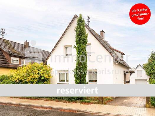 Einfamilienhaus zum Kauf provisionsfrei 559.000 € 4 Zimmer 101,7 m² 640 m² Grundstück Grünwinkel Karlsruhe/Grünwinkel 76189