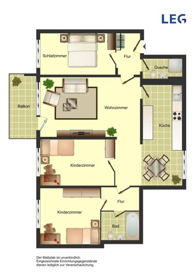 Wohnung zur Miete 819 € 4 Zimmer 82,7 m² 1. Geschoss frei ab 28.11.2024 Albert-Schweitzer-Straße 11 Steinbüchel Leverkusen 51377