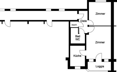 Wohnung zur Miete nur mit Wohnberechtigungsschein 336,10 € 2 Zimmer 55,8 m² 2. Geschoss frei ab sofort Otto-Fischer-Str. 37 Neustadt - Süd Köln 50674