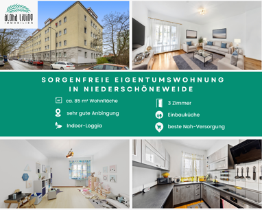 Wohnung zum Kauf 297.784 € 3 Zimmer 85 m² Erdgeschoss Johannisthal Berlin 12487