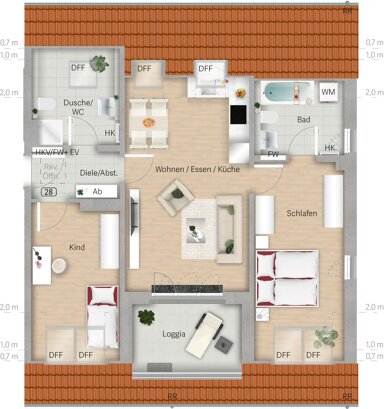 Wohnung zum Kauf provisionsfrei 812.600 € 3 Zimmer 74 m² 2. Geschoss Eversbuschstraße 172 Untermenzing-Allach München 80999