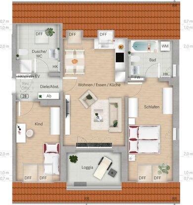 Wohnung zum Kauf provisionsfrei 812.600 € 3 Zimmer 74 m² 2. Geschoss Eversbuschstraße 172 Allach-Untermenzing München 80999