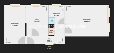 Apartment zur Miete 570 € 2 Zimmer 58 m² Erdgeschoss Niederschönhausen 13156