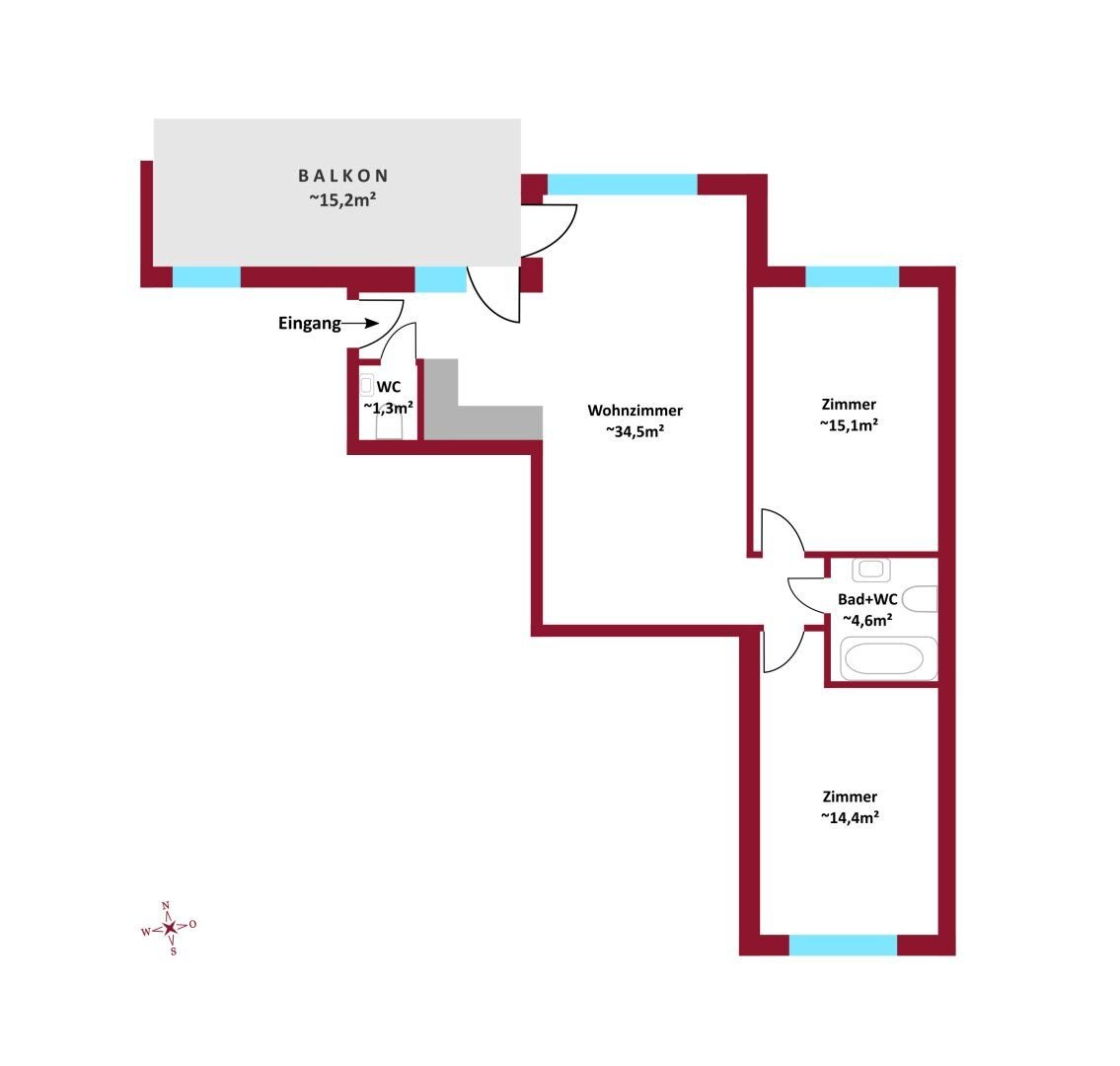 Wohnung zum Kauf 499.000 € 3 Zimmer 69,5 m²<br/>Wohnfläche Wien 1100