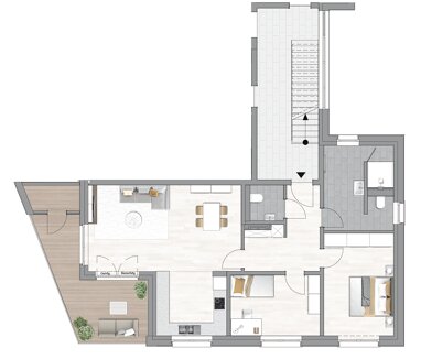 Wohnung zum Kauf Provisionsfrei 451.000 € 3 Zimmer 97,9 m² 1. Geschoss An der Schlossmühle Statistischer Bezirk 74 Hamm 59073