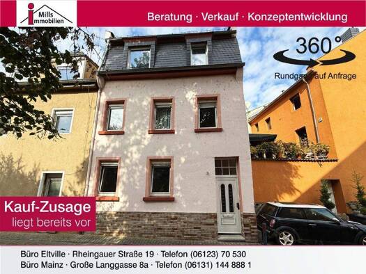 Einfamilienhaus zum Kauf 298.000 € 9 Zimmer 150 m² 125 m² Grundstück Weisenau Mainz 55130