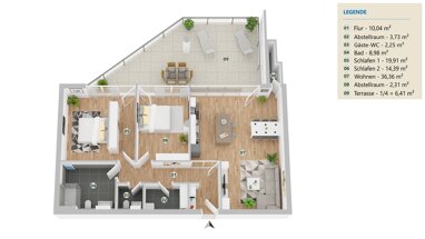 Wohnung zur Miete 1.200 € 3 Zimmer 106 m² 1. Geschoss frei ab sofort Neuenhauser Straße 10-12 Wahlbezirk 204 Nordhorn 48529