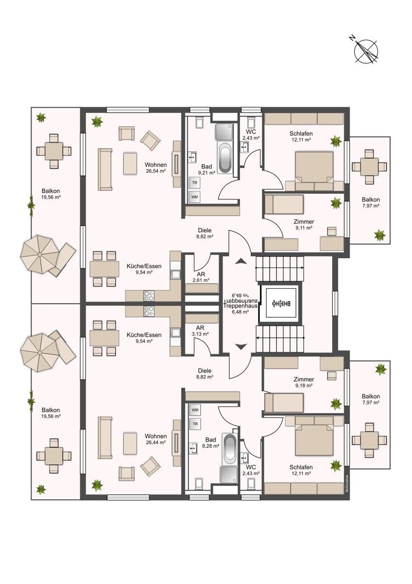 Wohnung zum Kauf 516.385 € 3,5 Zimmer 94,1 m²<br/>Wohnfläche 2. Stock<br/>Geschoss Hirschbach Aalen 73431