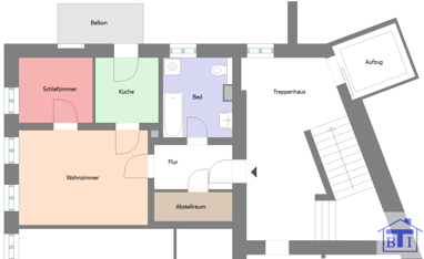Wohnung zum Kauf Provisionsfrei 36.500 € 2 Zimmer 47 m² 2. Geschoss Zittau Zittau 02763