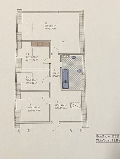 Wohnung zur Miete 685 € 3 Zimmer 83 m² 2. Geschoss Weimarer Str. 9 Ilmenau Ilmenau 98693