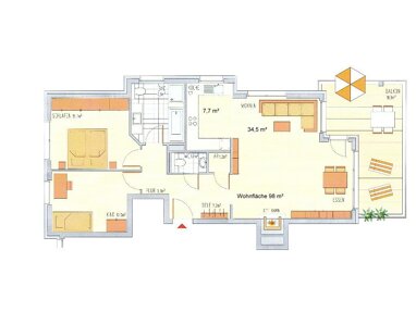 Wohnung zum Kauf 965.000 € 3 Zimmer 98 m² 1. Geschoss Komponistenviertel Wiesbaden 65193