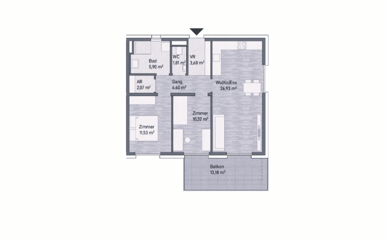 Wohnung zum Kauf provisionsfrei 378.994 € 3 Zimmer 66,8 m²<br/>Wohnfläche Sankt Leonhard Graz Jakomini 8010