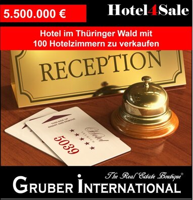 Hotel zum Kauf 5.500.000 € 100 Zimmer 1.200 m² Gastrofläche 41.500 m² Grundstück Wahlbezirk 21 Suhl 98527
