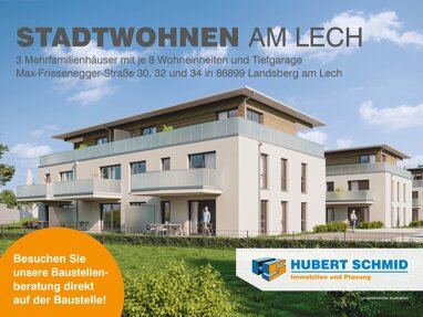 Wohnung zum Kauf Provisionsfrei 624.800 € 3 Zimmer 83,4 m² 1. Geschoss Max-Friesenegger-Straße 30 Stadtgebiet Landsberg am Lech 86899