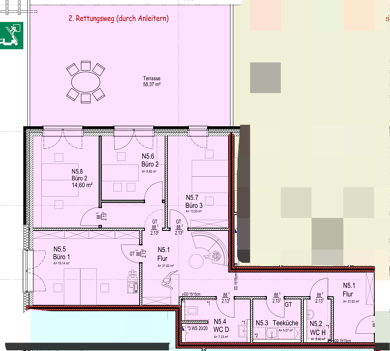 Büro-/Praxisfläche zur Miete provisionsfrei 3 Zimmer 104 m² Bürofläche Rheiner Str. 171 Darme Lingen (Ems) 49809