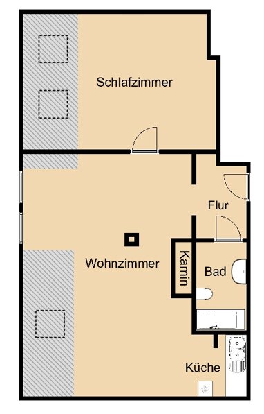 Wohnung zum Kauf 247.000 € 2 Zimmer 80,5 m² 4. Geschoss Waldstraße 19 Zentrum - Nordwest Leipzig-Waldstraßenviertel 04105