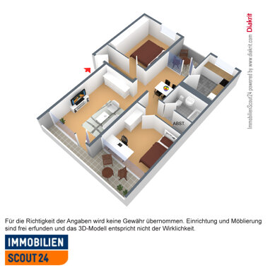 Wohnung zur Miete 859 € 3 Zimmer 74,9 m² 1. Geschoss Friedenauer Straße 13 Berliner Viertel Monheim 40789