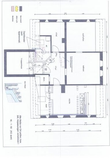 Wohnung zur Miete 426,20 € 3 Zimmer 85,2 m² 2. Geschoss Wilsdruffer Straße Deutschenbora Nossen 01683