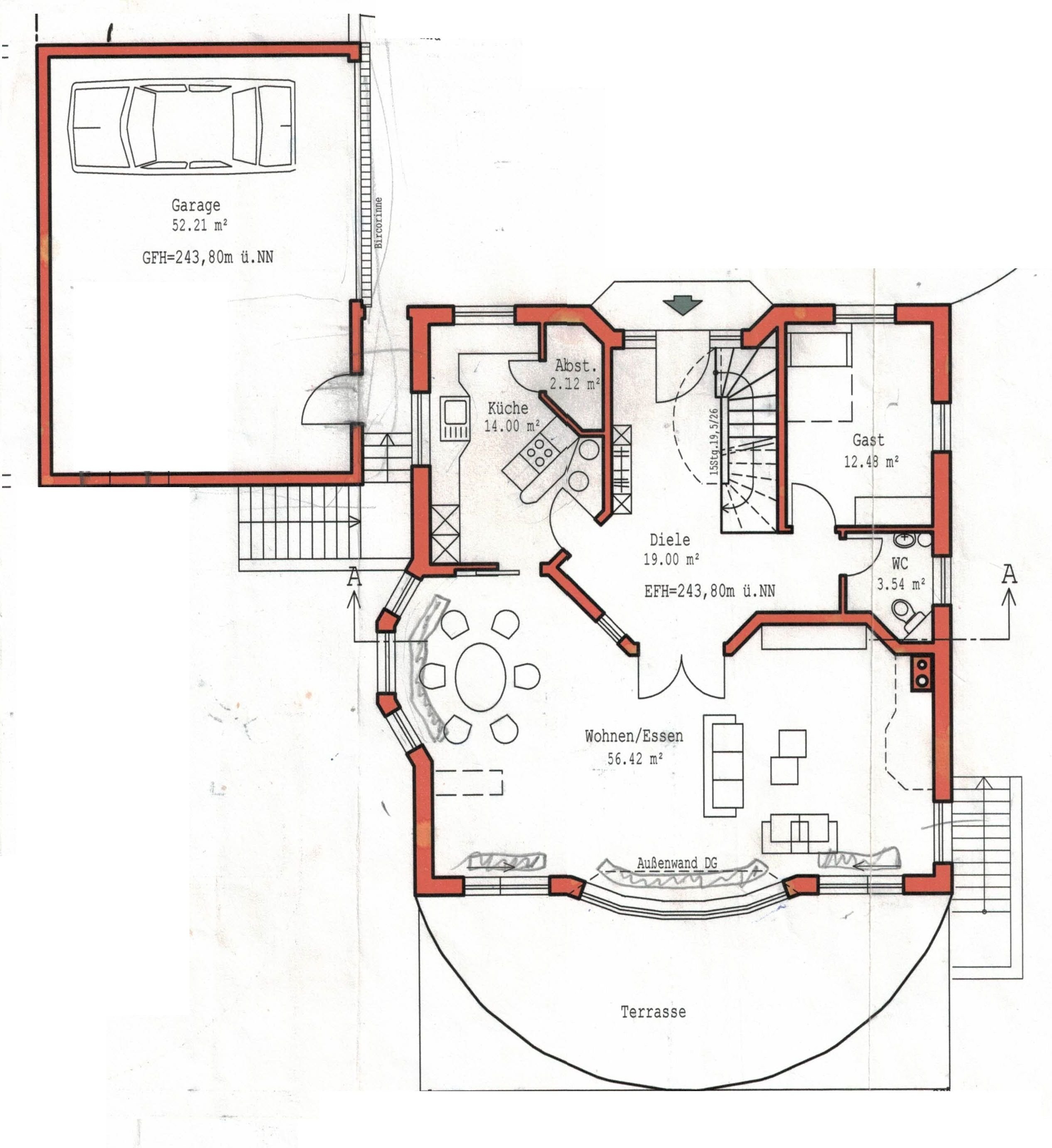 Einfamilienhaus zur Miete 3.200 € 6 Zimmer 315 m²<br/>Wohnfläche 596 m²<br/>Grundstück Am Weidenrot 25 Neckarzimmern 74865