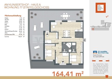 Wohnung zum Kauf provisionsfrei 799.000 € 5 Zimmer 164,4 m² 3. Geschoss Witterschlick Alfter 53347