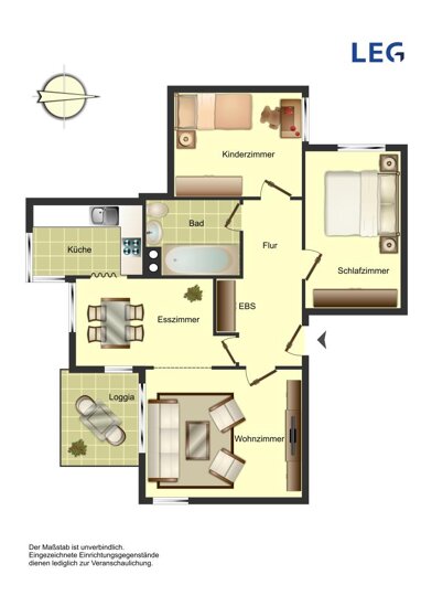 Wohnung zur Miete nur mit Wohnberechtigungsschein 424,09 € 3 Zimmer 79 m² 2. Geschoss Richard-Wagner-Straße 28 Methler Kamen 59174