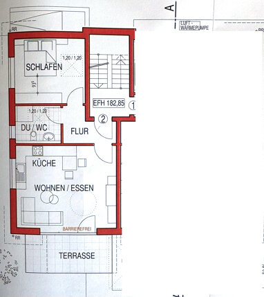 Wohnung zur Miete 1.120 € 2,5 Zimmer 56 m² Erdgeschoss Frankenbach - Ost Heilbronn 74078