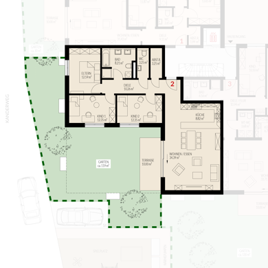 Wohnung zum Kauf provisionsfrei 547.000 € 4 Zimmer 110,5 m² Fischingerstraße 15 Binzen 79589