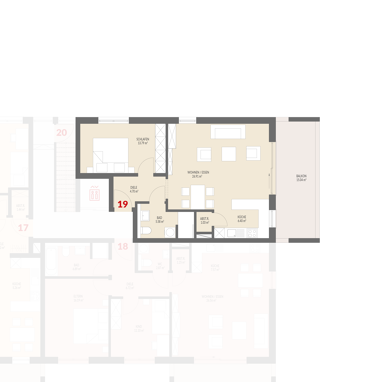 Wohnung zum Kauf Provisionsfrei 356.000 € 2 Zimmer 65,1 m² 2. Geschoss Kanderweg Binzen 79589