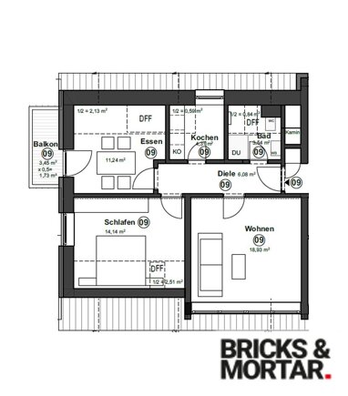 Wohnung zum Kauf 304.000 € 2,5 Zimmer 66 m² 2. Geschoss Bad Wörishofen Bad Wörishofen 86825