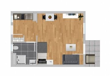 Wohnung zur Miete 505 € 1 Zimmer 35 m² 2. Geschoss Bamlach Bad Bellingen 79415