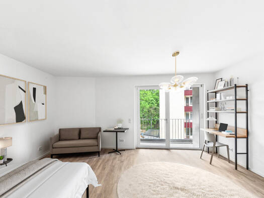 Wohnung zur Miete 690 € 1 Zimmer 43,2 m² EG Paul-Gossen-Straße 117a Erlangen-Süd Erlangen 91052