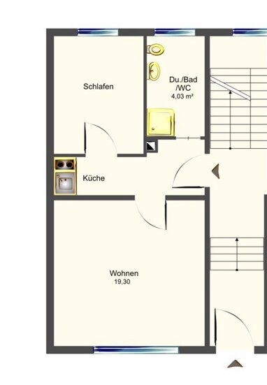 Wohnung zur Miete 535 € 1,5 Zimmer 41 m² Gibitzenhofstr. 23 Steinbühl Nürnberg 90443