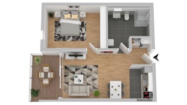 Wohnung zum Kauf 202.020 € 2 Zimmer 56 m² Erdgeschoss Mitterteich Mitterteich 95666