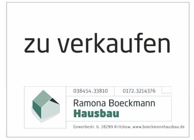 Grundstück zum Kauf Provisionsfrei 116.870 € 899 m² Grundstück Fritz-Reuter-Ring Kritzkow Laage 18299