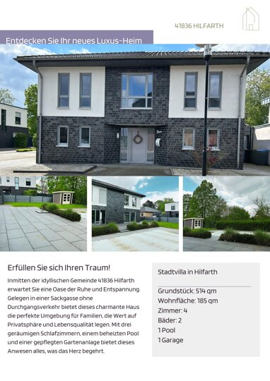 Einfamilienhaus zur Miete 1.850 € 4 Zimmer 185 m² 515 m² Grundstück Hilfarth Hückelhoven 41836