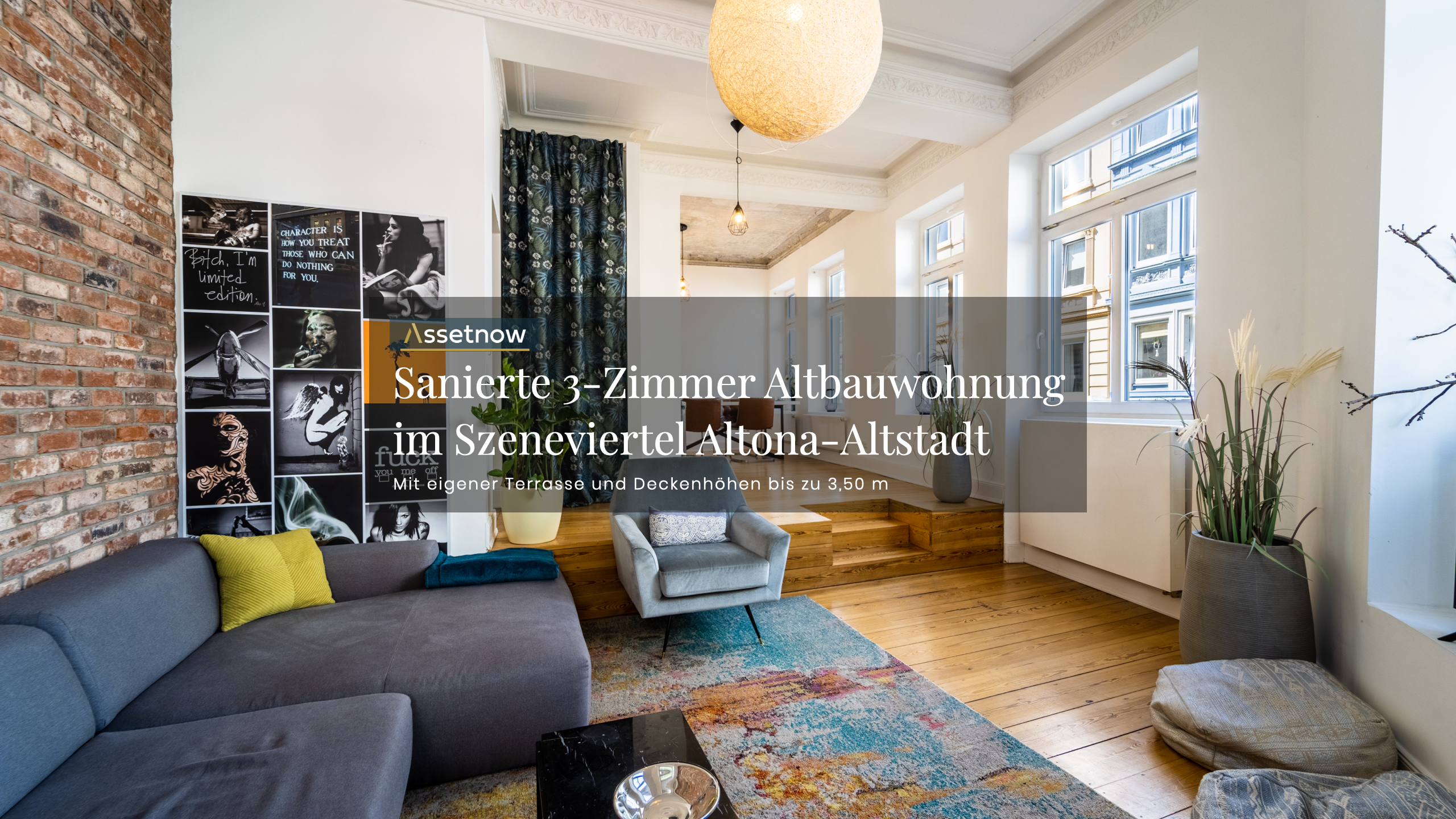 Wohnung zum Kauf 895.000 € 3 Zimmer 98 m²<br/>Wohnfläche Erdgeschoss<br/>Geschoss Altona - Altstadt Hamburg 22767