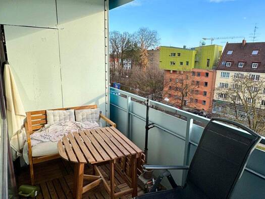 Wohnung zur Miete 630 € 1 Zimmer 44 m² 5. Geschoss frei ab sofort Stadtmitte Neu-Ulm 89231