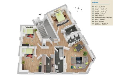 Wohnung zur Miete 650 € 4 Zimmer 99,3 m² Erdgeschoss frei ab sofort Freiheitsstraße 17 Oberplanitz 573 Zwickau 08064