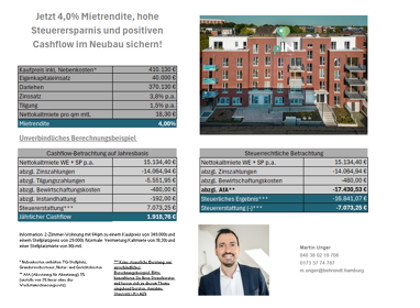 Wohnung zum Kauf provisionsfrei als Kapitalanlage geeignet 349.000 € 2 Zimmer 63,8 m² teilbar ab 63,8 m² Bahnhofstraße 37 Wahlbezirk 002 Pinneberg 25421