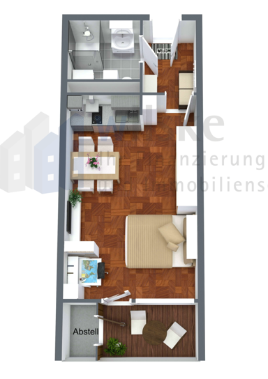 Wohnung zur Miete 465 € 1 Zimmer 30 m² 4. Geschoss Zentrum Ratingen 40878