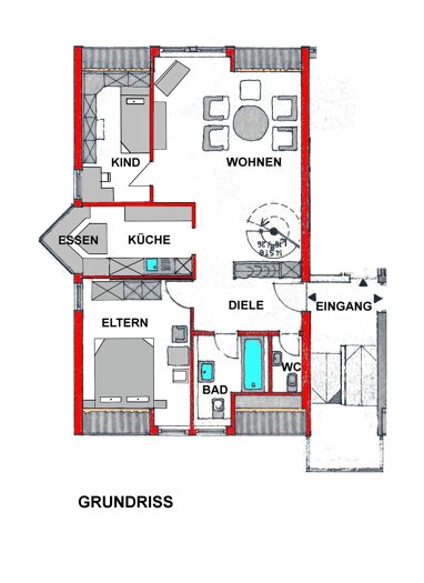 Wohnung zum Kauf Provisionsfrei 320.000 € 4 Zimmer 112 m² 2. Geschoss Hemhofen Hemhofen 91334